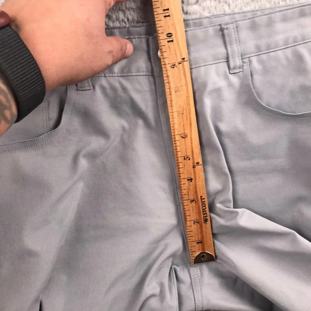 Peter Millar EB66 Performance Pants Mens 34 (35x33) Gray 5-Pocket Golf Trousers